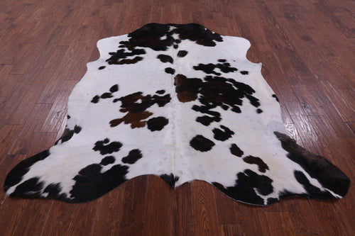 Black & White Natural Cowhide Rug - Large 6'11