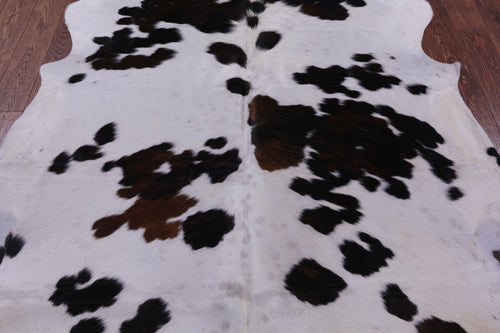 Black & White Natural Cowhide Rug - Large 6'11