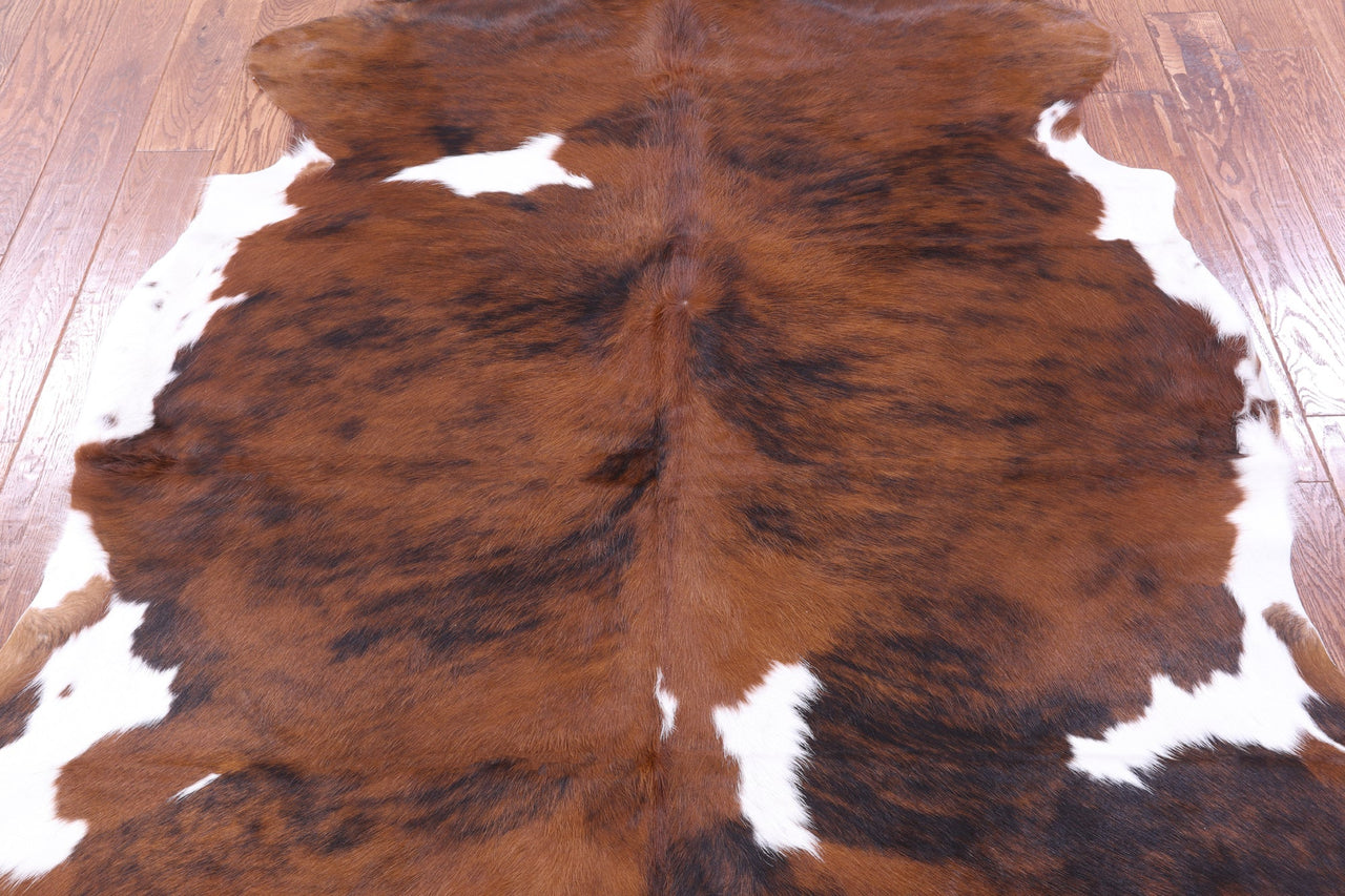 Brindle Natural Cowhide Rug - Large 6'8"H x 6'2"W