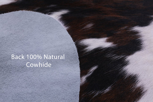 Tricolor Natural Cowhide Rug - X-Large 7'1