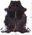 Dark Brindle Natural Cowhide Rug - X-Large 7'5"H x 6'9"W