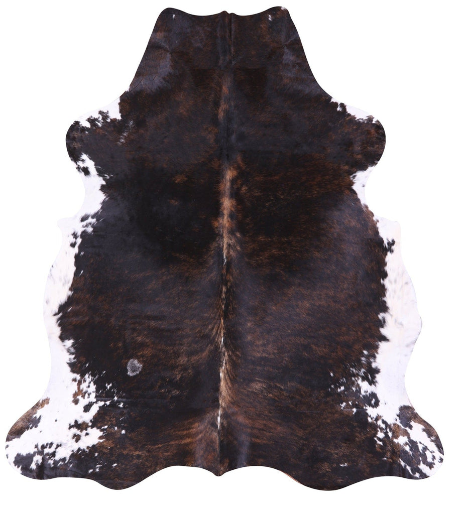 Dark Brindle Natural Cowhide Rug - X-Large 7'5"H x 6'9"W