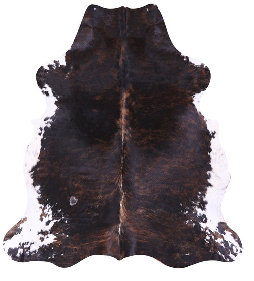 Dark Brindle Natural Cowhide Rug - X-Large 7'5