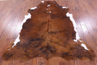 Thumbnail for Brindle Natural Cowhide Rug - Large 6'10