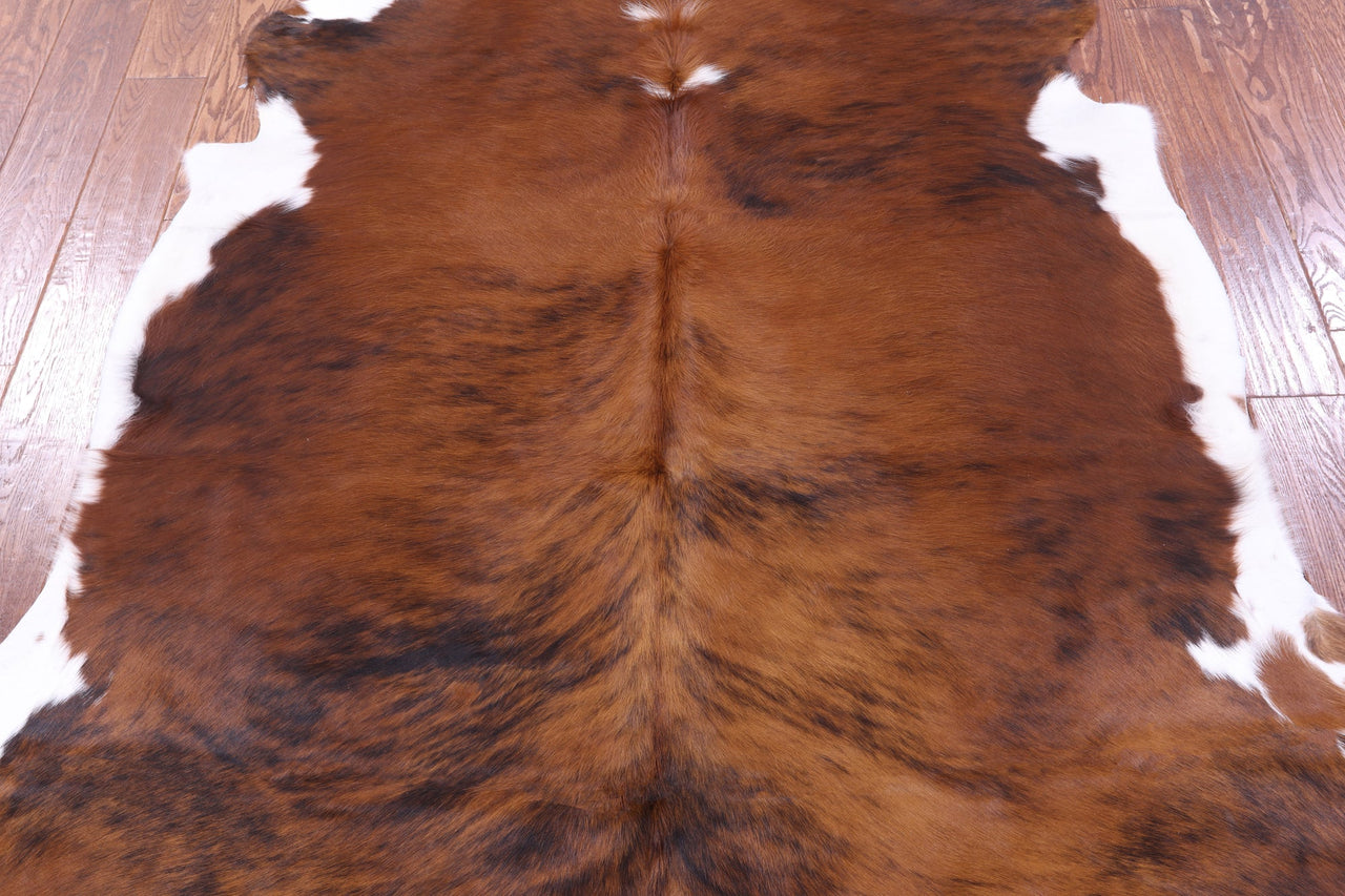 Brindle Natural Cowhide Rug - Large 6'10"H x 5'11"W