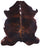 Dark Brindle Natural Cowhide Rug - Large 6'10"H x 6'1"W