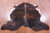 Dark Brindle Natural Cowhide Rug - Large 6'10"H x 6'1"W