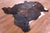 Dark Brindle Natural Cowhide Rug - Large 6'10"H x 6'1"W
