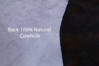 Thumbnail for Dark Brindle Natural Cowhide Rug - Large 6'9