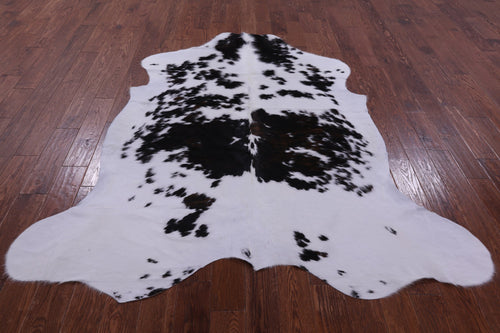 Black & White Natural Cowhide Rug - Large 6'10