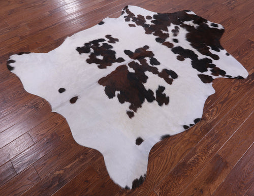 Tricolor Natural Cowhide Rug - Large 6'11