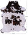Tricolor Natural Cowhide Rug - Large 6'11"H x 5'10"W
