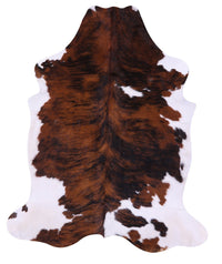 Thumbnail for Brindle Natural Cowhide Rug - X-Large 7'2