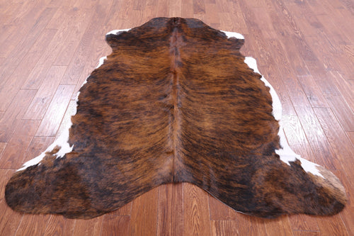 Brindle Natural Cowhide Rug - Large 6'7
