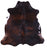 Tricolor Natural Cowhide Rug - Large 6'4"H x 6'1"W