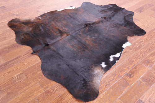 Tricolor Natural Cowhide Rug - Large 6'4