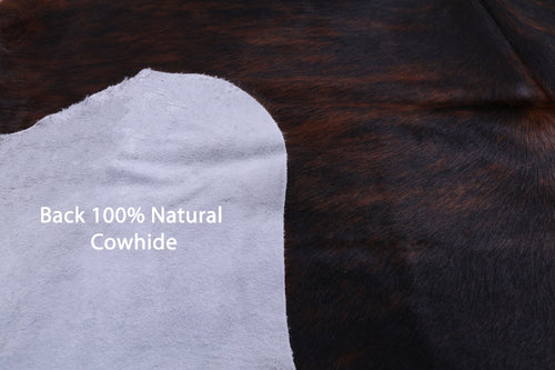 Tricolor Natural Cowhide Rug - Large 6'4