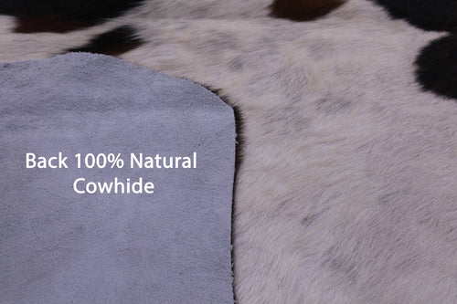 Tricolor Natural Cowhide Rug - X-Large 7'2
