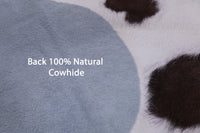 Thumbnail for Black & White Natural Cowhide Rug - X-Large 7'5