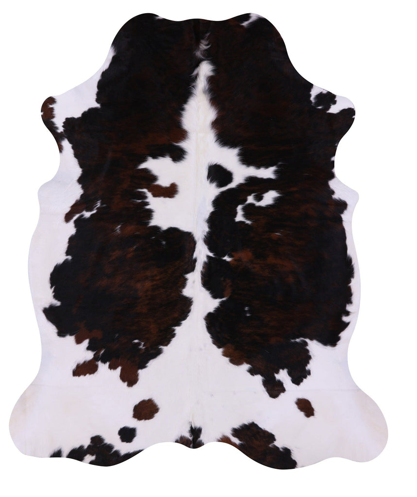 Black & White Natural Cowhide Rug - X-Large 7'5"H x 6'1"W