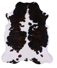 Thumbnail for Black & White Natural Cowhide Rug - X-Large 7'5
