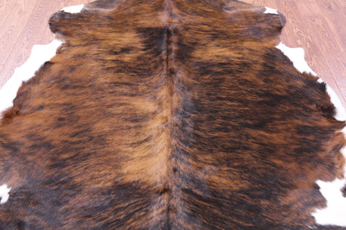 Brindle Natural Cowhide Rug - Large 6'7