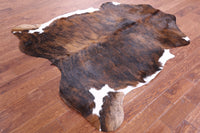 Thumbnail for Brindle Natural Cowhide Rug - Large 6'7