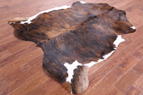 Brindle Natural Cowhide Rug - Large 6'7