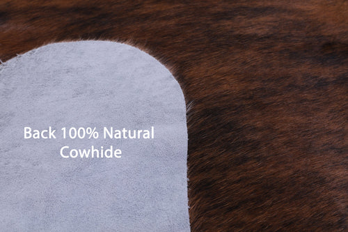 Brindle Natural Cowhide Rug - Large 6'7