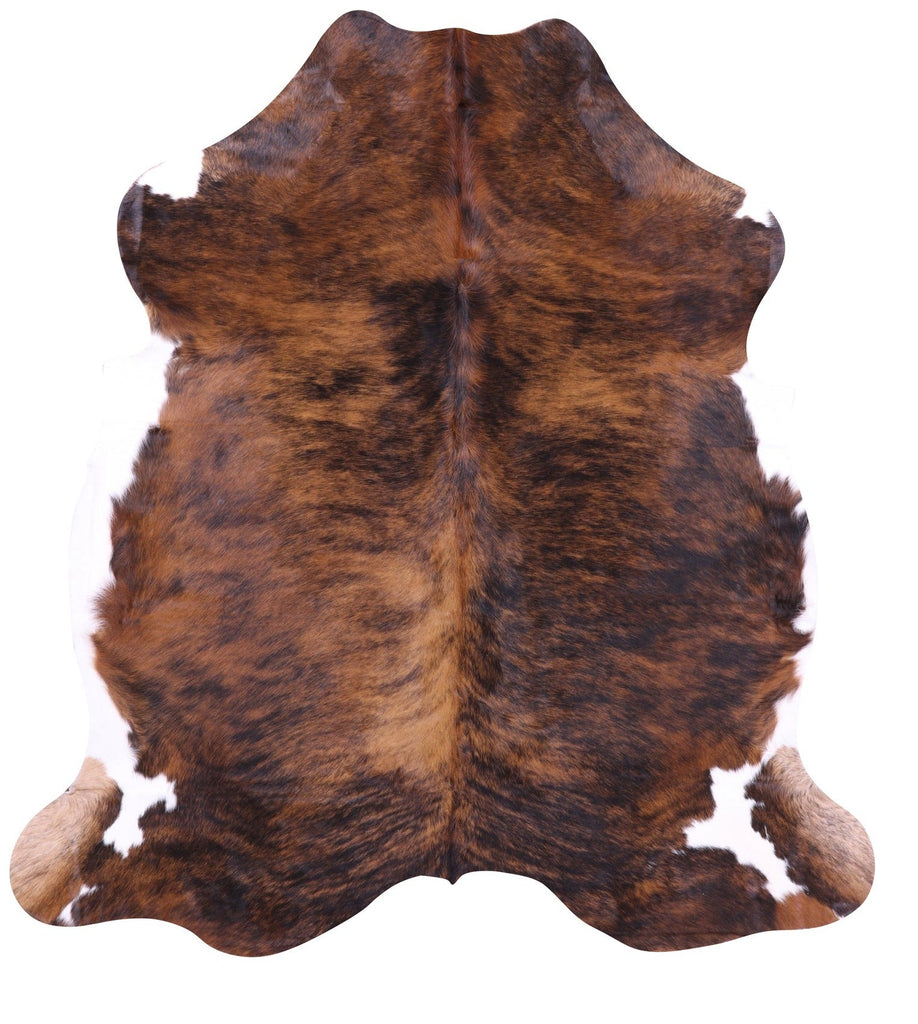 Brindle Natural Cowhide Rug - Large 6'7"H x 6'1"W