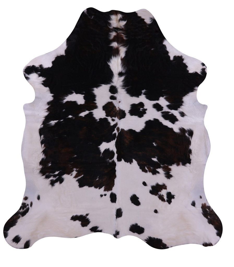 Black & White Natural Cowhide Rug - X-Large 7'0"H x 6'5"W