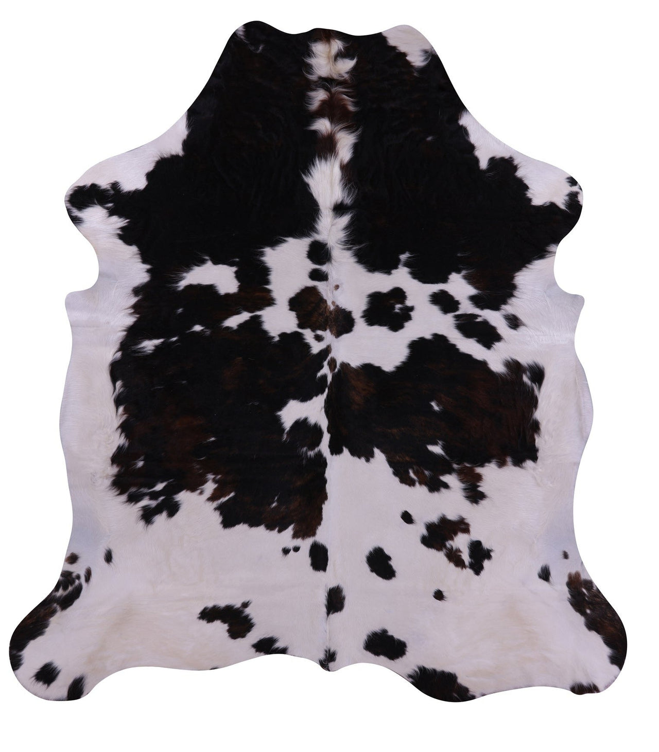 Black & White Natural Cowhide Rug - X-Large 7'0"H x 6'5"W
