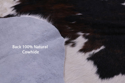 Black & White Natural Cowhide Rug - X-Large 7'0