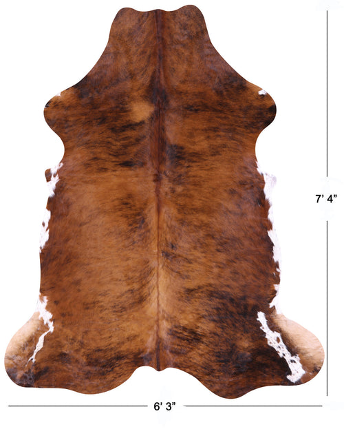 Brindle Natural Cowhide Rug - X-Large 7'4