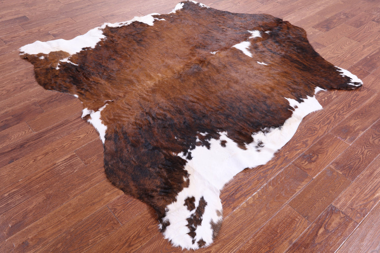Brindle Natural Cowhide Rug - Large 6'5"H x 6'6"W