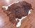Brindle Natural Cowhide Rug - Large 6'4"H x 5'8"W