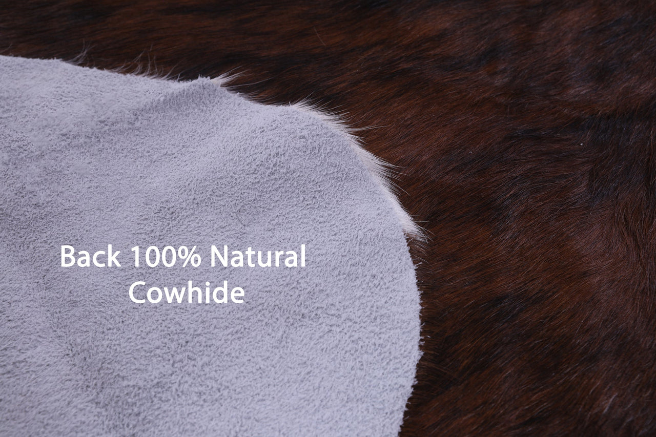 Brindle Natural Cowhide Rug - Large 6'4"H x 5'8"W
