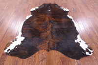 Thumbnail for Brindle Natural Cowhide Rug - Large 6'11