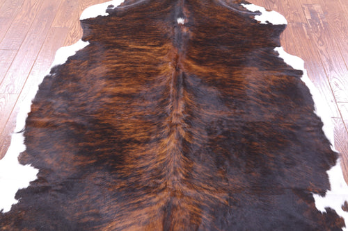 Brindle Natural Cowhide Rug - Large 6'11
