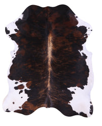 Thumbnail for Tricolor Natural Cowhide Rug - X-Large 7'1