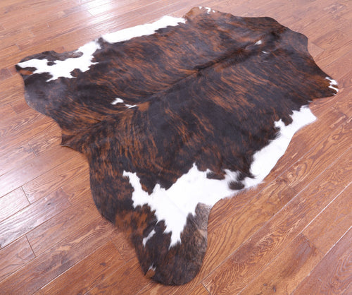 Brindle Natural Cowhide Rug - Large 6'7