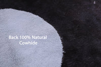 Thumbnail for Black & White Natural Cowhide Rug - X-Large 7'5