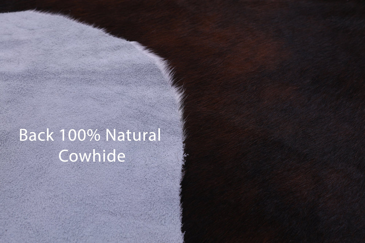 Tricolor Natural Cowhide Rug - Large 6'11"H x 6'4"W