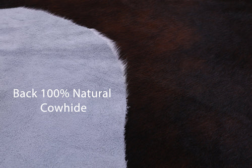 Tricolor Natural Cowhide Rug - Large 6'11