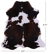 Thumbnail for Tricolor Natural Cowhide Rug - Large 6'11