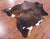 Brindle Natural Cowhide Rug - Large 6'4"H x 5'10"W