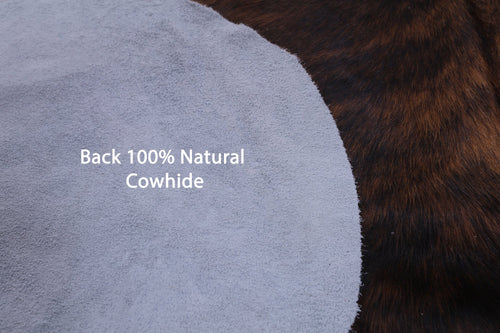Brindle Natural Cowhide Rug - Large 6'7