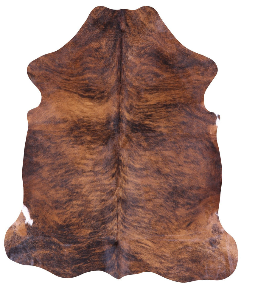 Brindle Natural Cowhide Rug - Large 6'7"H x 5'8"W