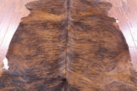 Thumbnail for Brindle Natural Cowhide Rug - Large 6'7