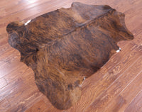 Thumbnail for Brindle Natural Cowhide Rug - Large 6'7
